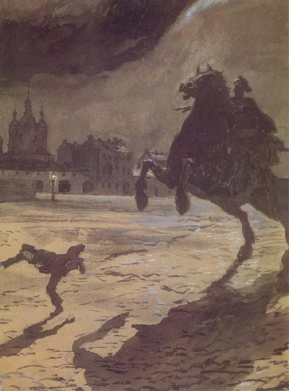 Alexander Benois The Bronze hoseman